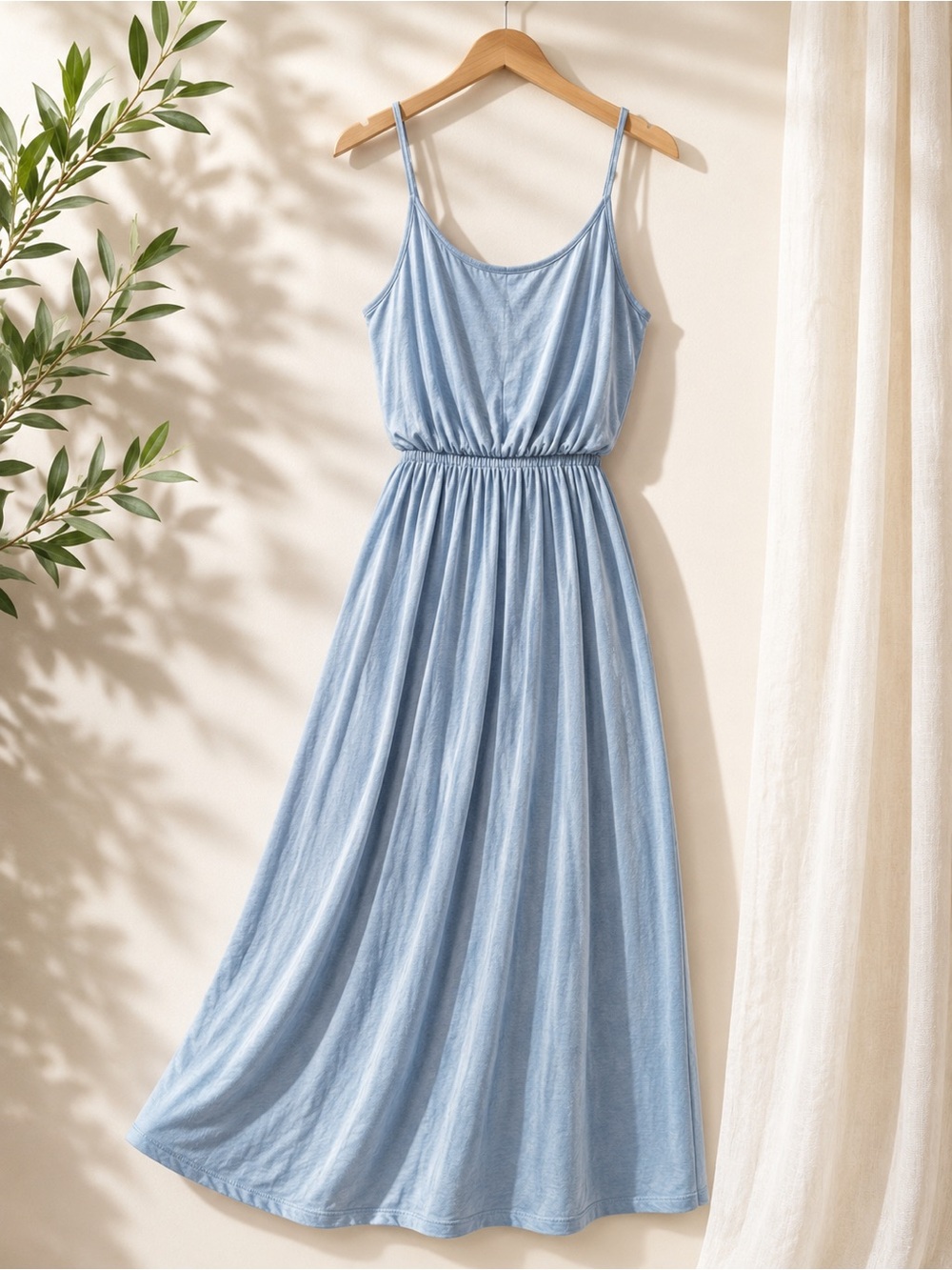 Olivia Rae Light Blue Spaghetti Strap Maxi Dress